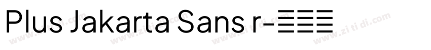 Plus Jakarta Sans r字体转换